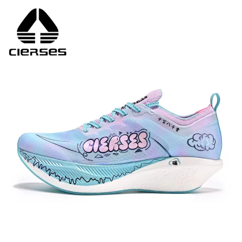 

CIERSES Carbon fiber plate Marathon Running Racing Shoes Men Professional Stable Support Shock-relief Rebbound Sneakers 2421V21