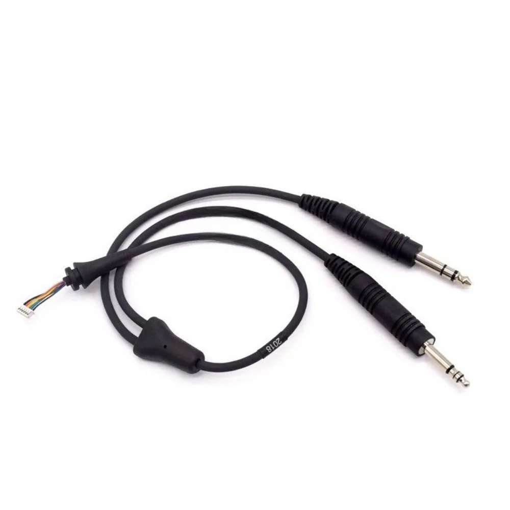 

For Bose A20 Aviation Headset Double Plug Stereo Cable - 6.3mm & 5.2mm