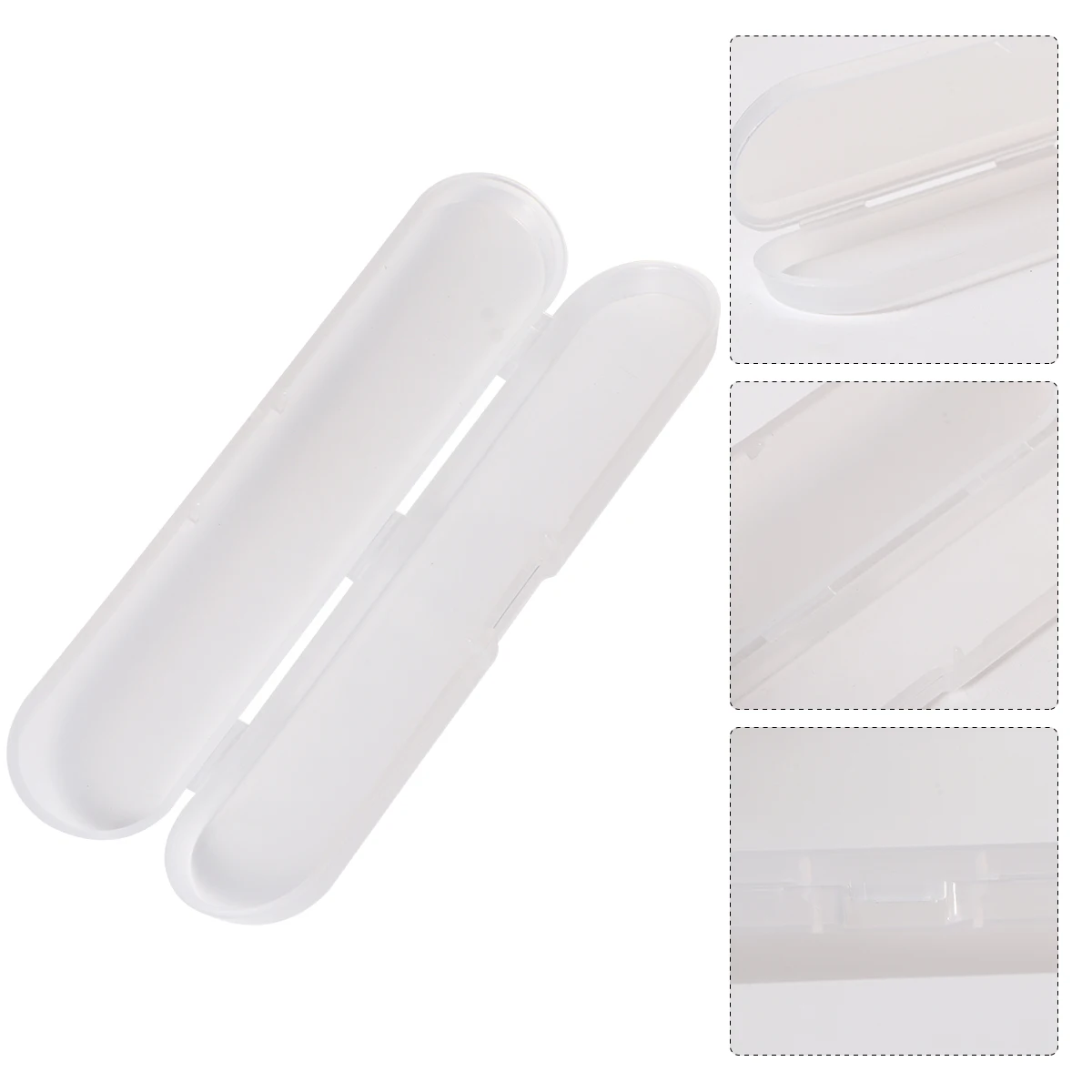

2Pcs Thermometer Case Small Plastic Digital Thermometer Storage Box Temperature Measurement Tool 14.5x3x1.5cm Convenient