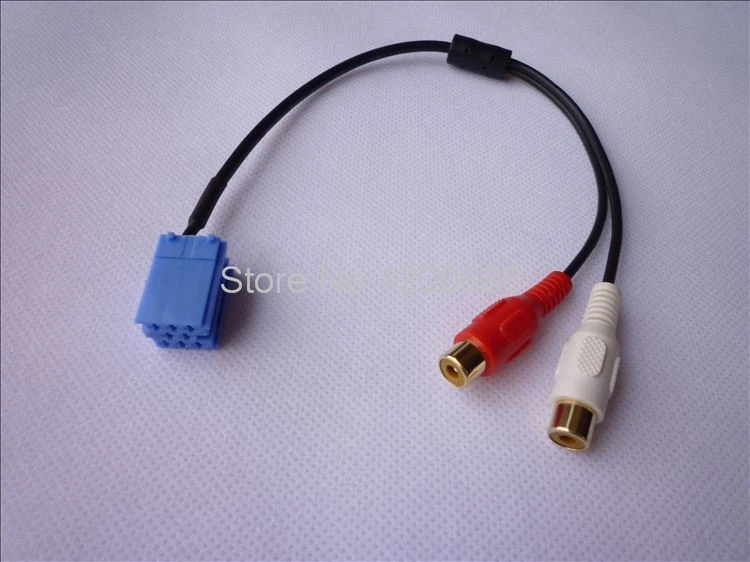 Blaupunkt جرونديج فدو 8Pin CD مبدل RCA كابل مساعد ISO صغير التكيف vw 2rca