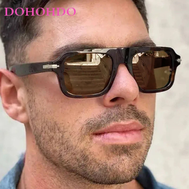 

Luxury Brand Designer Big Frame Rivets Square Sunglasses Women Vintage For Men Outdoors Travel Sun Glasses Unisex Lentes UV400