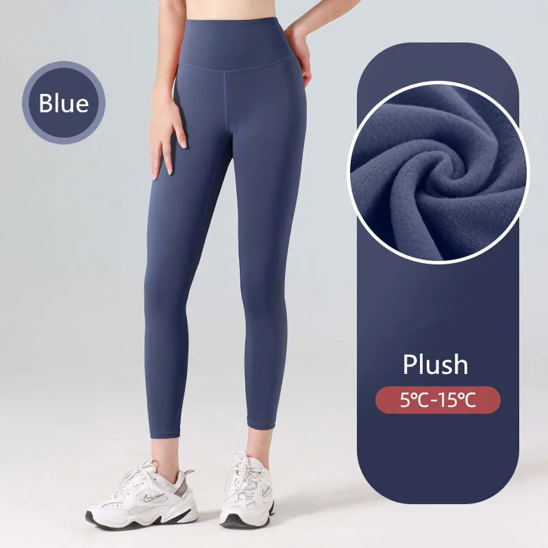 21 Colors Yoga Leggings Women Sports Plush Pants Tights Seamless Sport Female Gym Leggings Workout Fitness Pants Athletic Wear