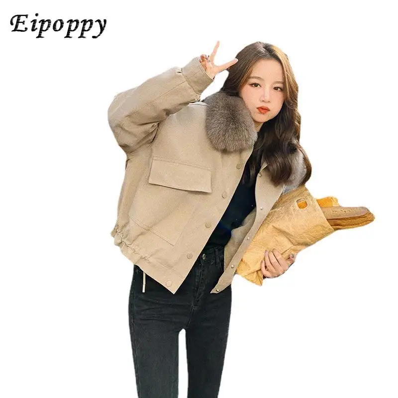 Cappotto abbigliamento invernale da donna nuovo abbigliamento in cotone giacca corta in cotone autunno e inverno in pile