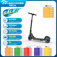 EVERCROSS TECH EV06C children's electric scooters, foldable, up to 15 KM/H, LED screen, colorful Lights
