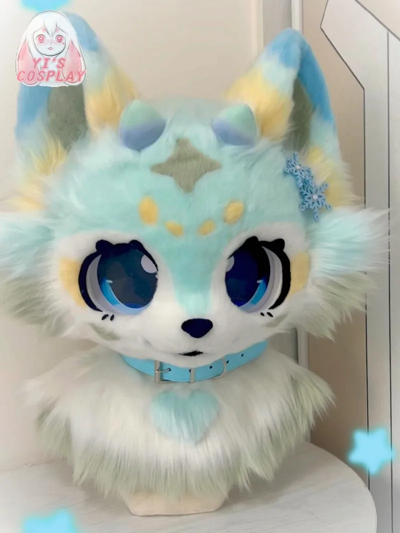 

Kemono голова ручной работы на заказ меховой костюм голова пушистый Иис косплей голова кигуруми косплей гарнитуры Beast индивидуальный меховой костюм Kemono голова