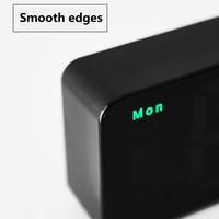 ABMH-10 Inch LED Digital Alarm Clock Temperature Date Display Wall Mounted Or Standing Clock For Living Room Decoration