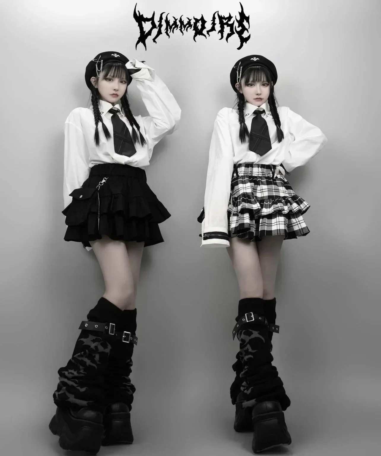 Gonna scozzese giapponese Harajuku Punk College Style Torta Sottocultura Y2k Gonne Ragazza 2025 Autunno Minigonna a vita alta per le donne