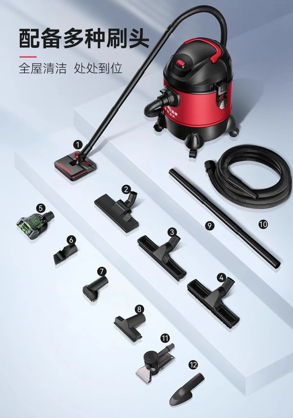 مكنسة كهربائية للاستخدام المنزلي ، قوة شفط عالية ، استصلاح الأراضي ، قوة فائقة ، غسيل السيارات ، الاستخدام التجاري والصناعي