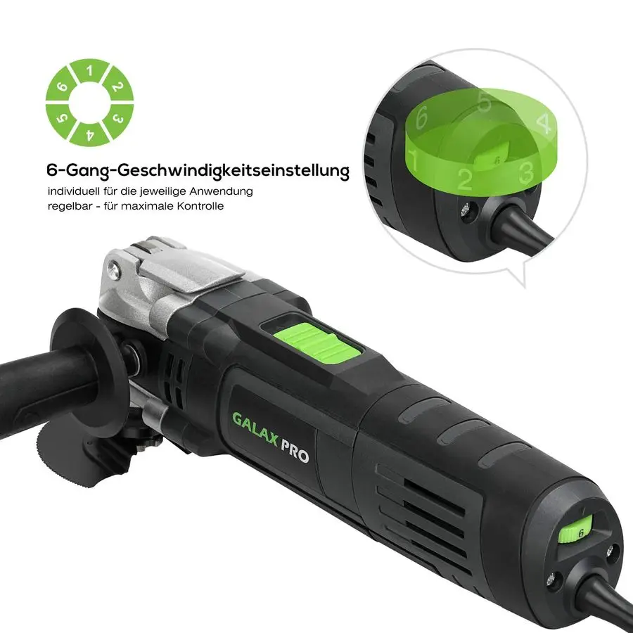 3.5A 6 Variable Speed Oscillating Multi Tool Kit with Quick Clamp System Change and 30pcs Accessories, Oscillating Angle4 for Cu