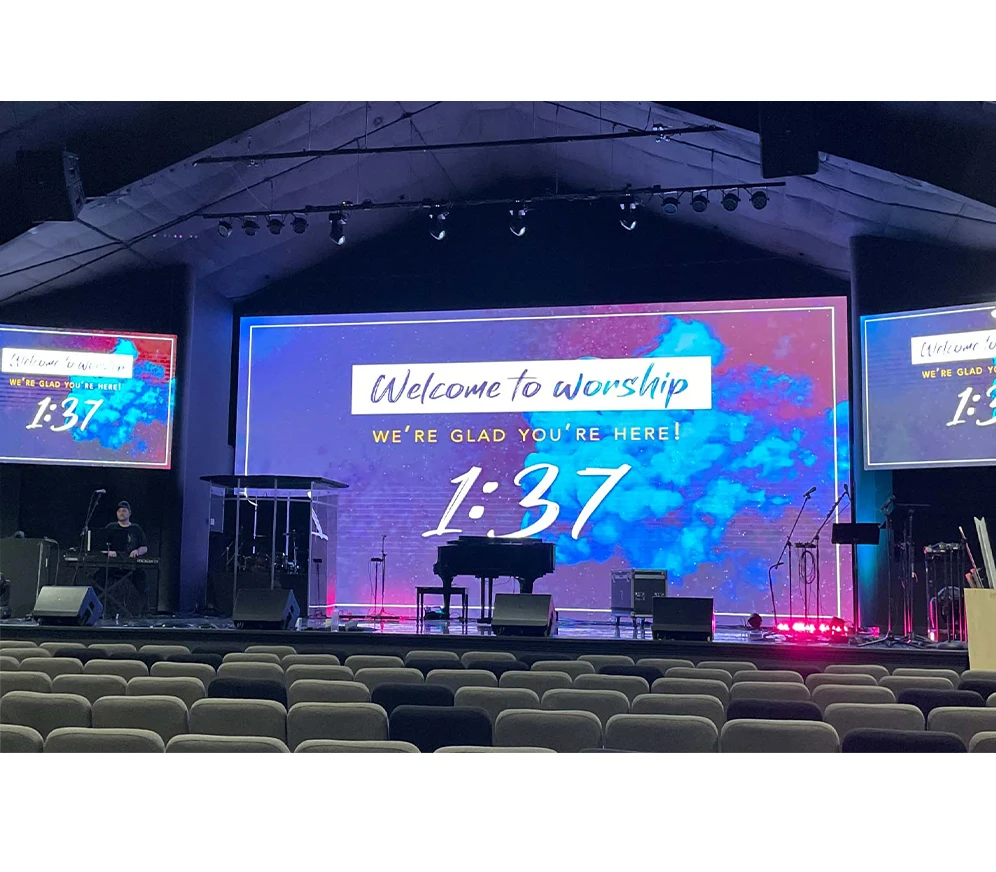 P3.91 Tela de painel de parede de vídeo LED externa/interna para publicidade comercial e aluguel Stage Tela de exibição LED externa