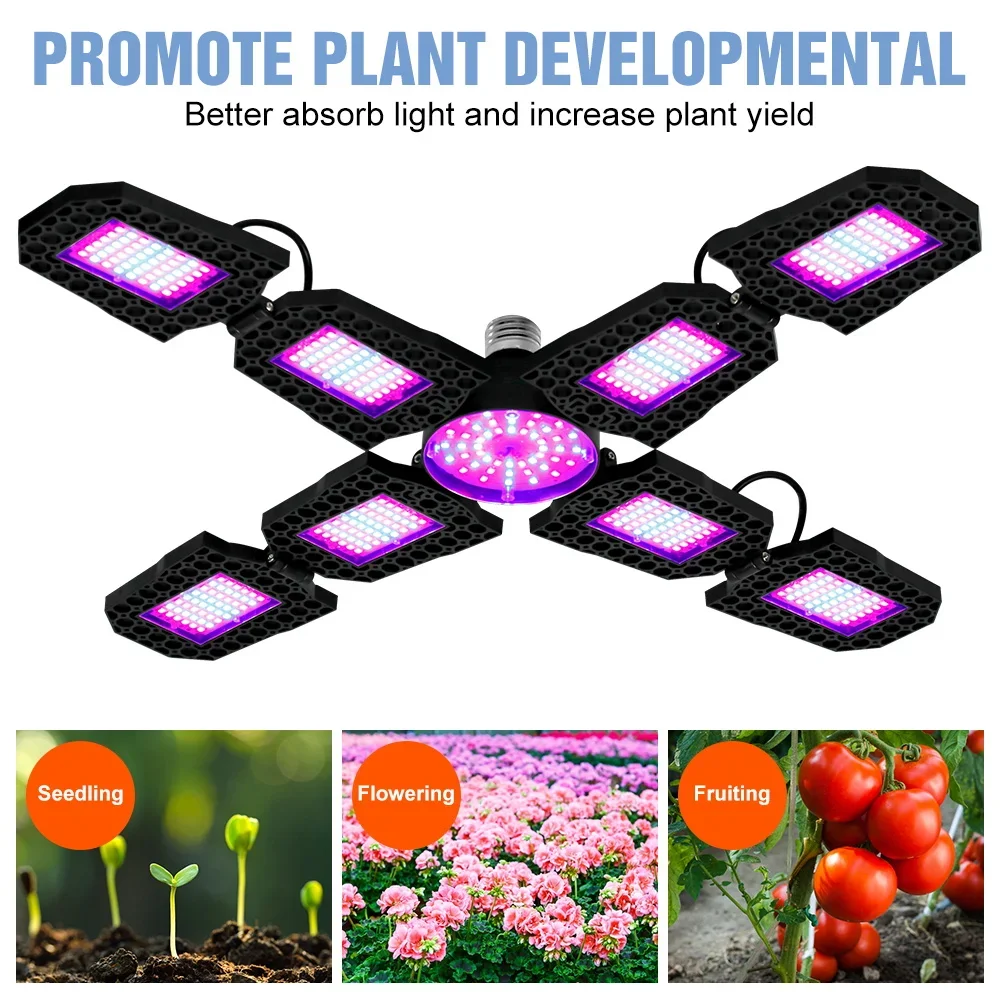400 واط E27 LED نمو النبات ضوء الطيف الكامل Phytolamp داخلي زهرة الزراعة المائية الدفيئة الخضار زراعة الطحلب العصاري #5