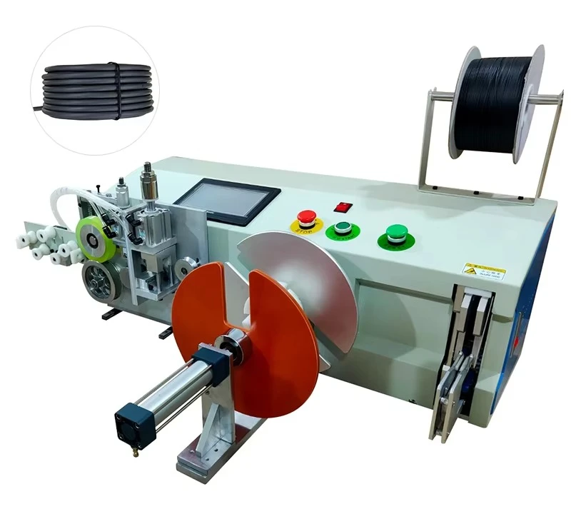 Automatic Cable Measuring and Cutting Machine, EW-20S-1 Coil Winding and Binding Machine (1.5 Kg Loaded Bearing)