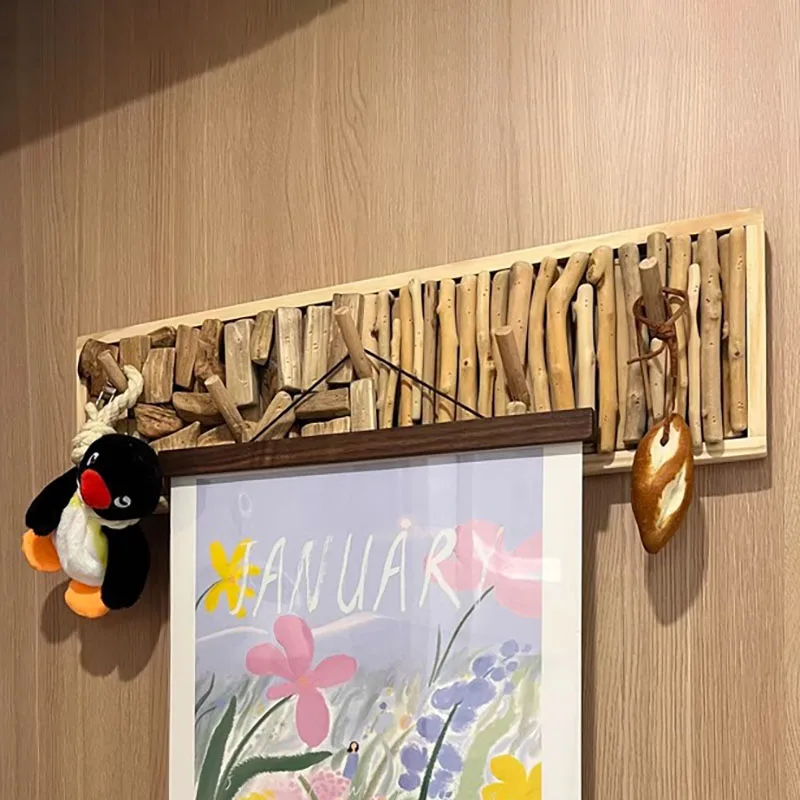 Handmade Coat Racks Creative Coat Hook Wall Hanging Solid Wood Bedroom Entrance Door Hat Storage Rack