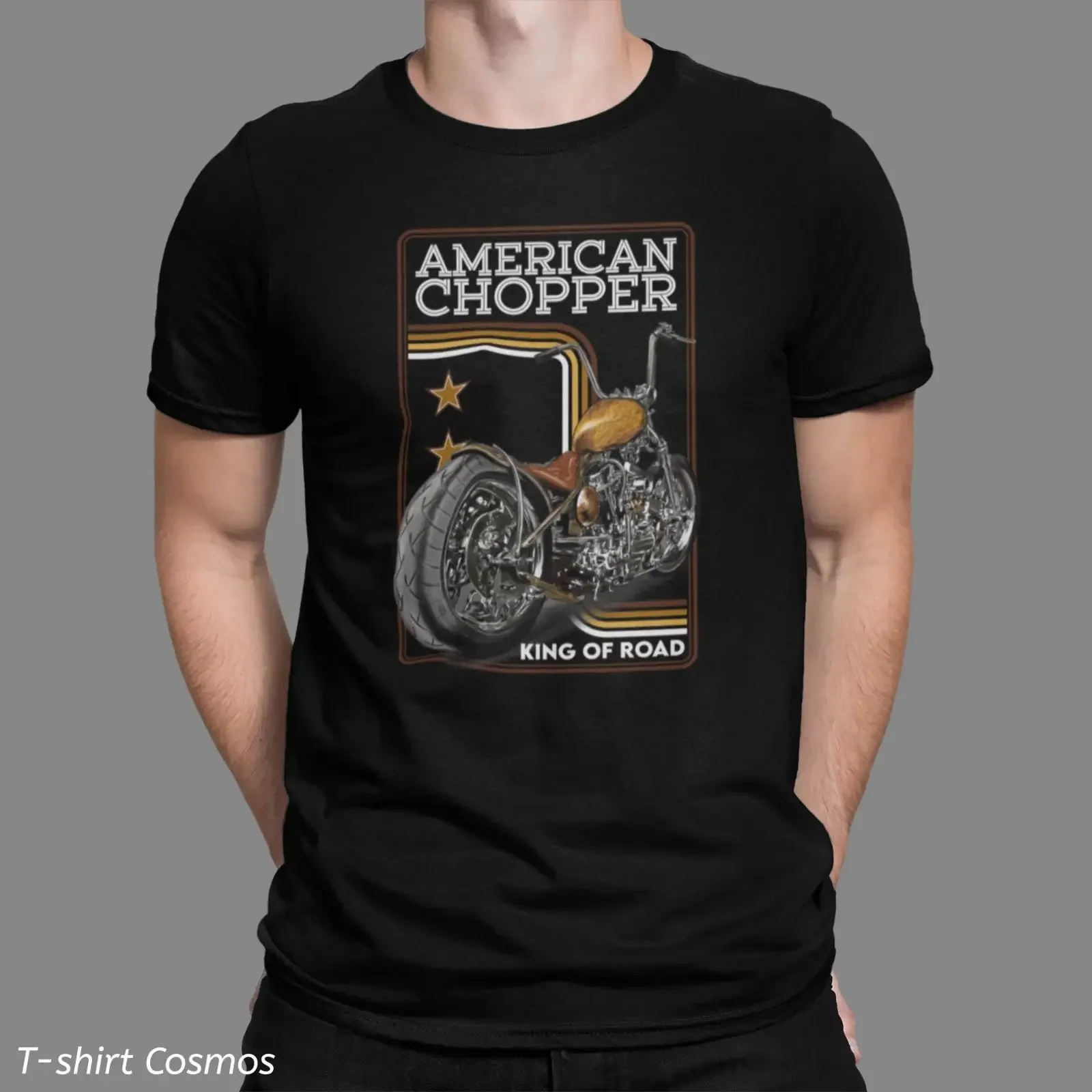 Retro American Chopper Bike T Shirt Classic Dad Oldschool Parts vintage Washed Stylish Casual Top For Everyday Wear Unisex