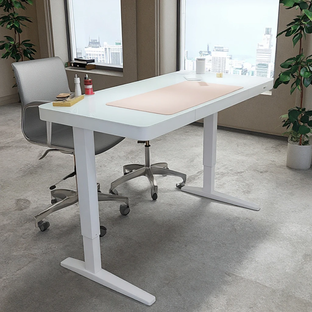 

Smart Height Adjustable Desk Dual Motor Durable Modern Executive Table Standing Desk Supply High Tech Executive Office Desk