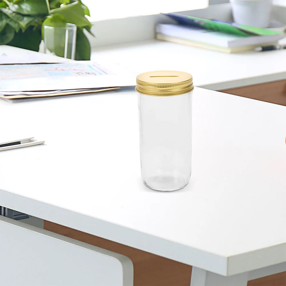 

20Pcs Mason Jar Coin Slot Lid 70mm Tinplate Regular Mouth Caps Money Saving Bank Covers for Canning Jars Regular Mouth Jar Lid