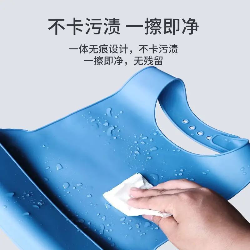 

Adult Waterproof Silicone Bib for Elderly – Feeding Bib with Crumb Catcher, Easy to Clean, Ideal for Seniors