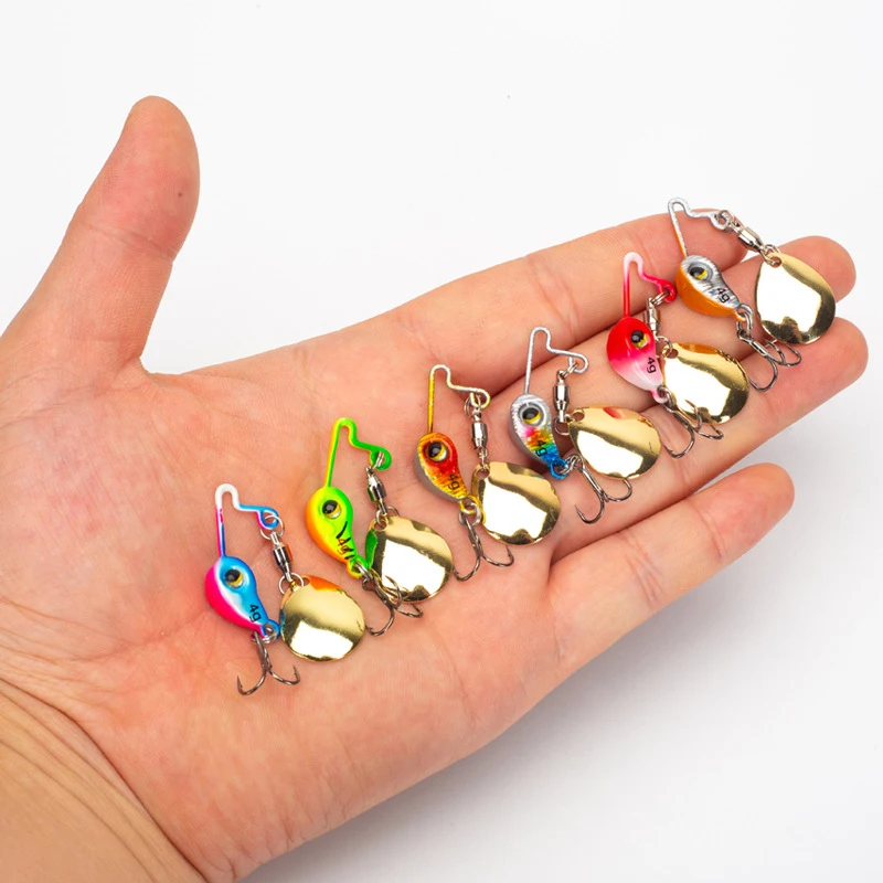 

Metal Road Subvib Fish Bait Mini Douding 4g8g Composite Sequin Fake Bait For Fishing Perch Black Fish Flipped Mouth Biomimetic F
