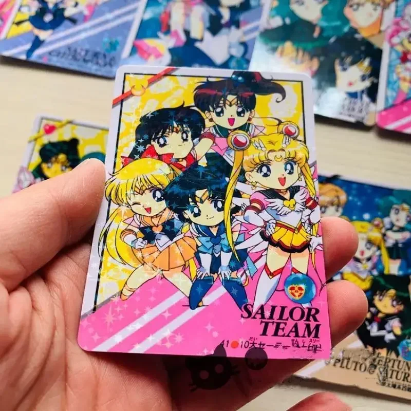 9Pcs/set Self Made Sailor Moon Sailor Saturn Sailor Mercury Princess Serenity Anime Game Character Classic Serie Collection Card