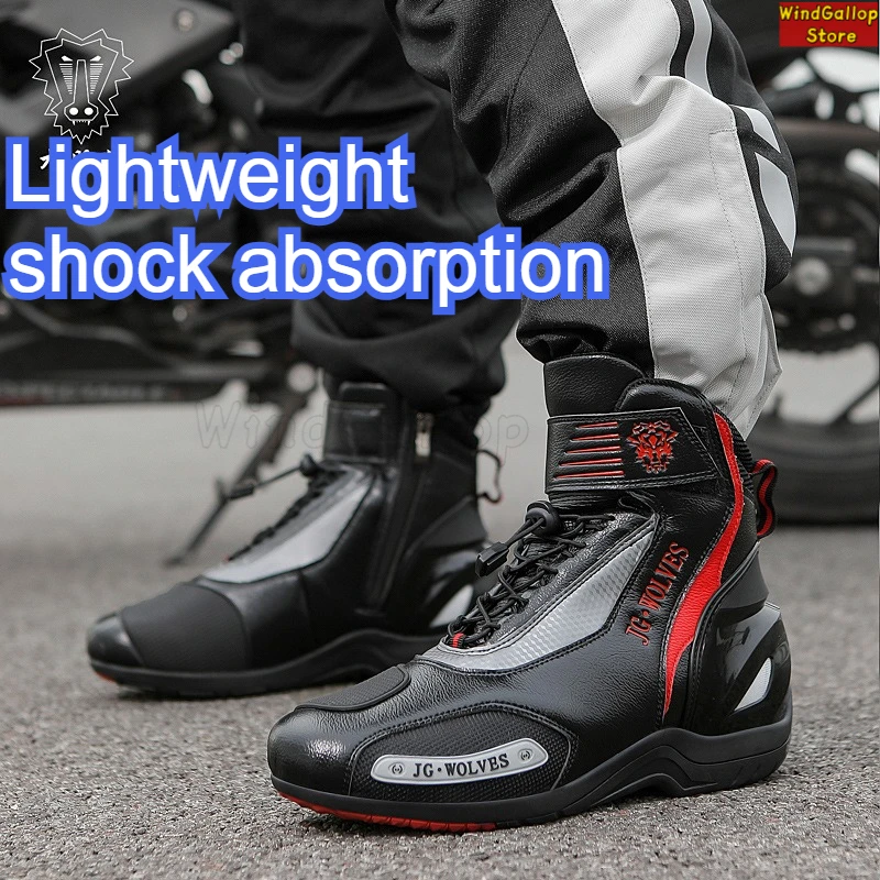 Motorcycle riding shoes Men tactical off-road riding boots Non-slip breathable motorcycle equipment