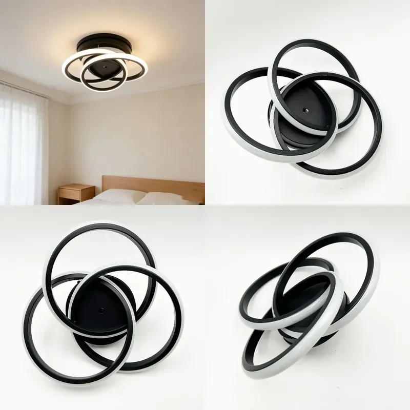 Simple LED Ceiling Light for Living Room Studio AC110-265V Modern Minimalist Fixture Wholesale