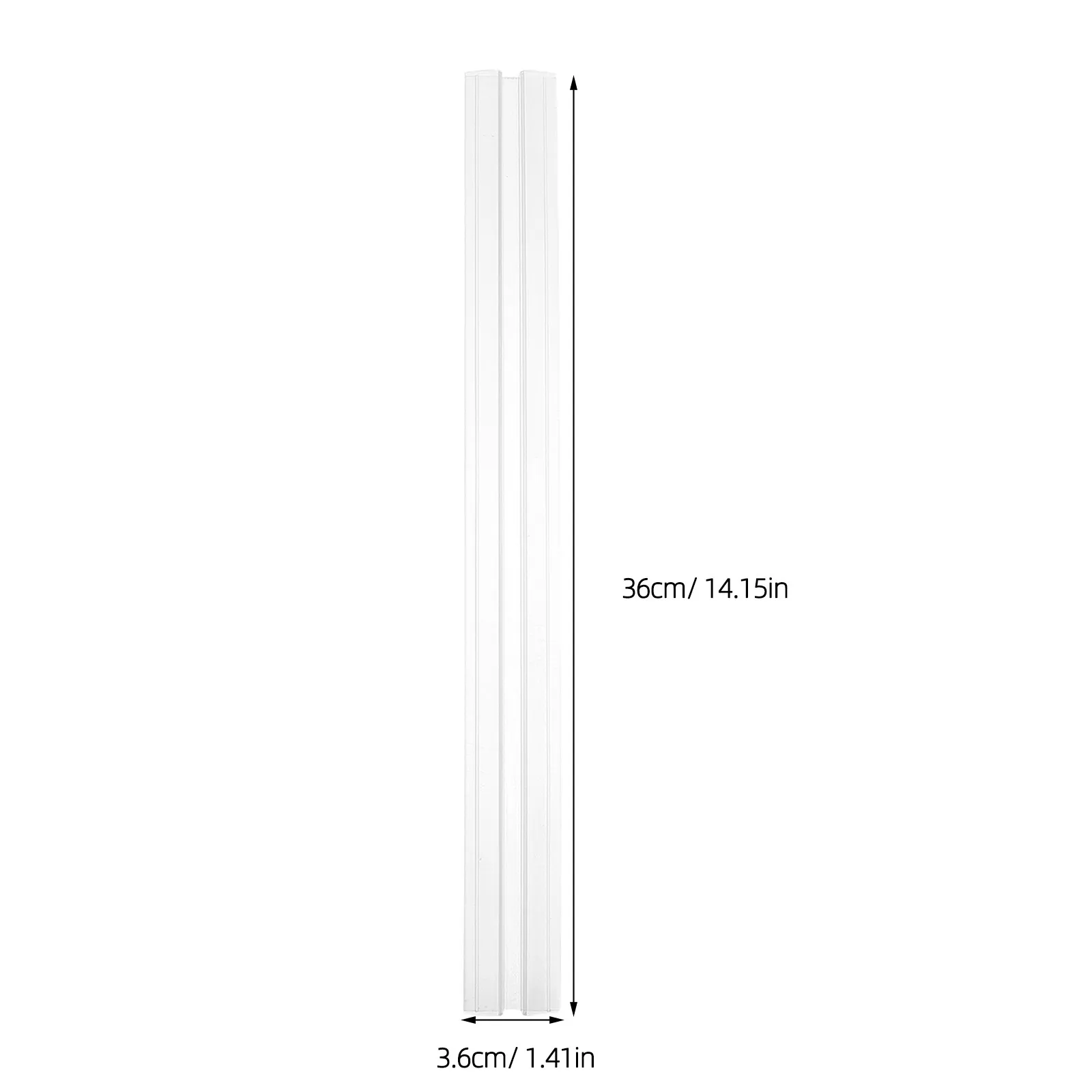 2Pcs Aquarium Canopy Hinge14.17x1.42in Clear For Panels Hinges Crafts Strip Transparent Aquariums Acrylic Hasp For Diy Golf Cart