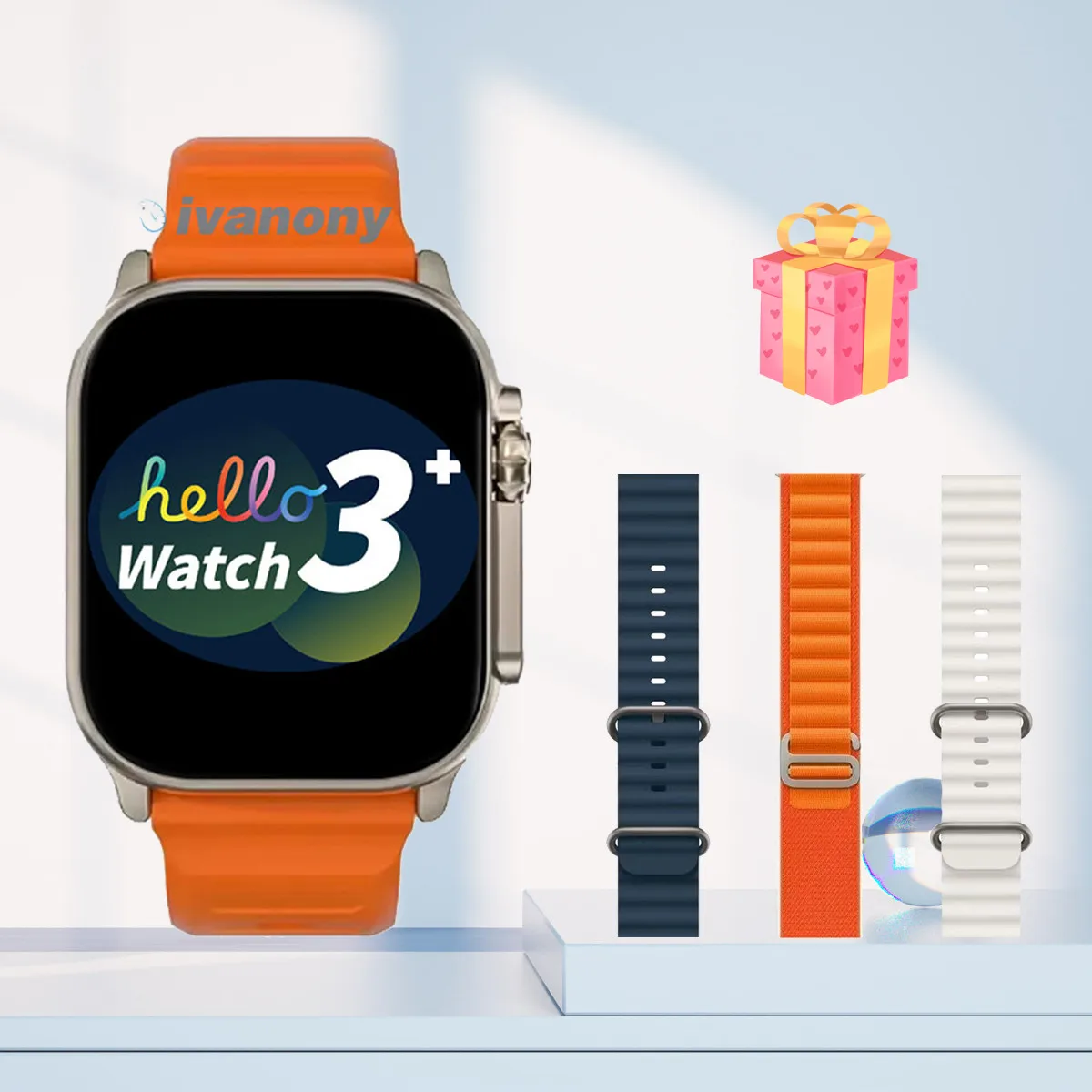 

Умные часы Hello 3 Watch Plus, оригинальные 4 ГБ/ROM, Bluetooth-вызов, фото Ablum Amoled, экран, умные часы серии 10, для мужчин и женщин