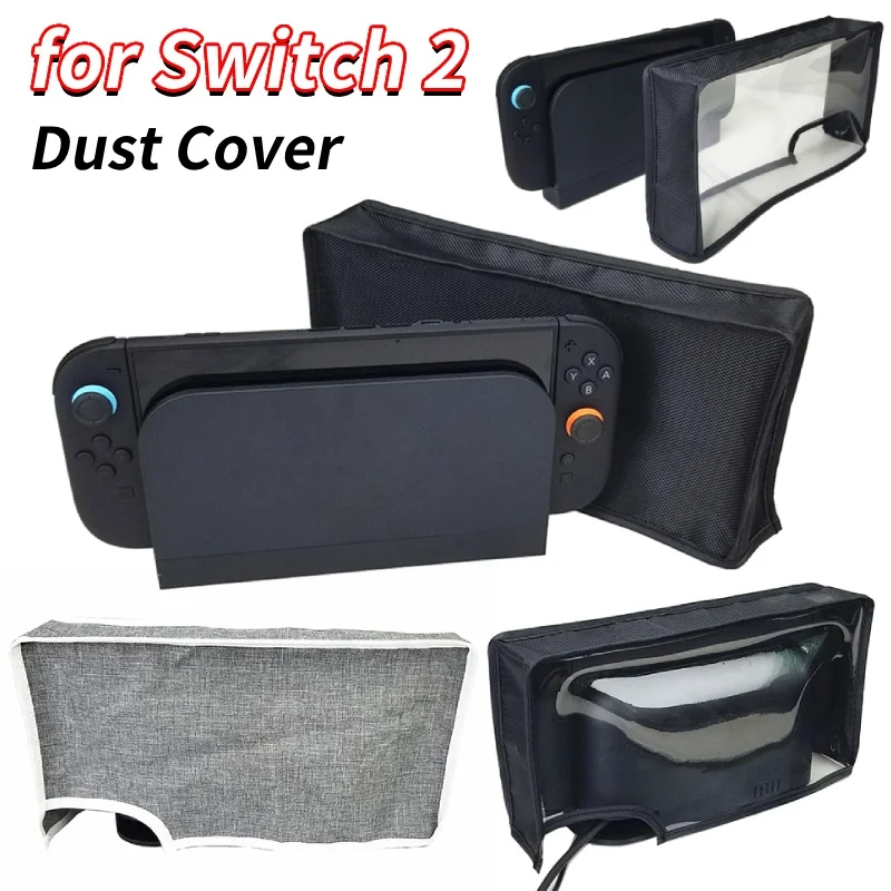 Neues staubdichtes Gehäuse für Switch 2, kratzfestes Tuch, Staubschutz, Netzstopper, Netz für Switch 2 Spielkonsolen-Dock-Zubehör
