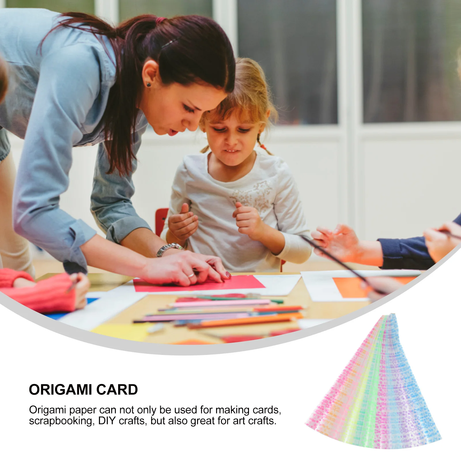 840 Pcs Luminous Star Origami Papers for Kit Beginners Handcraft Game Desktop Decoration Pattern Crafts Making Strips