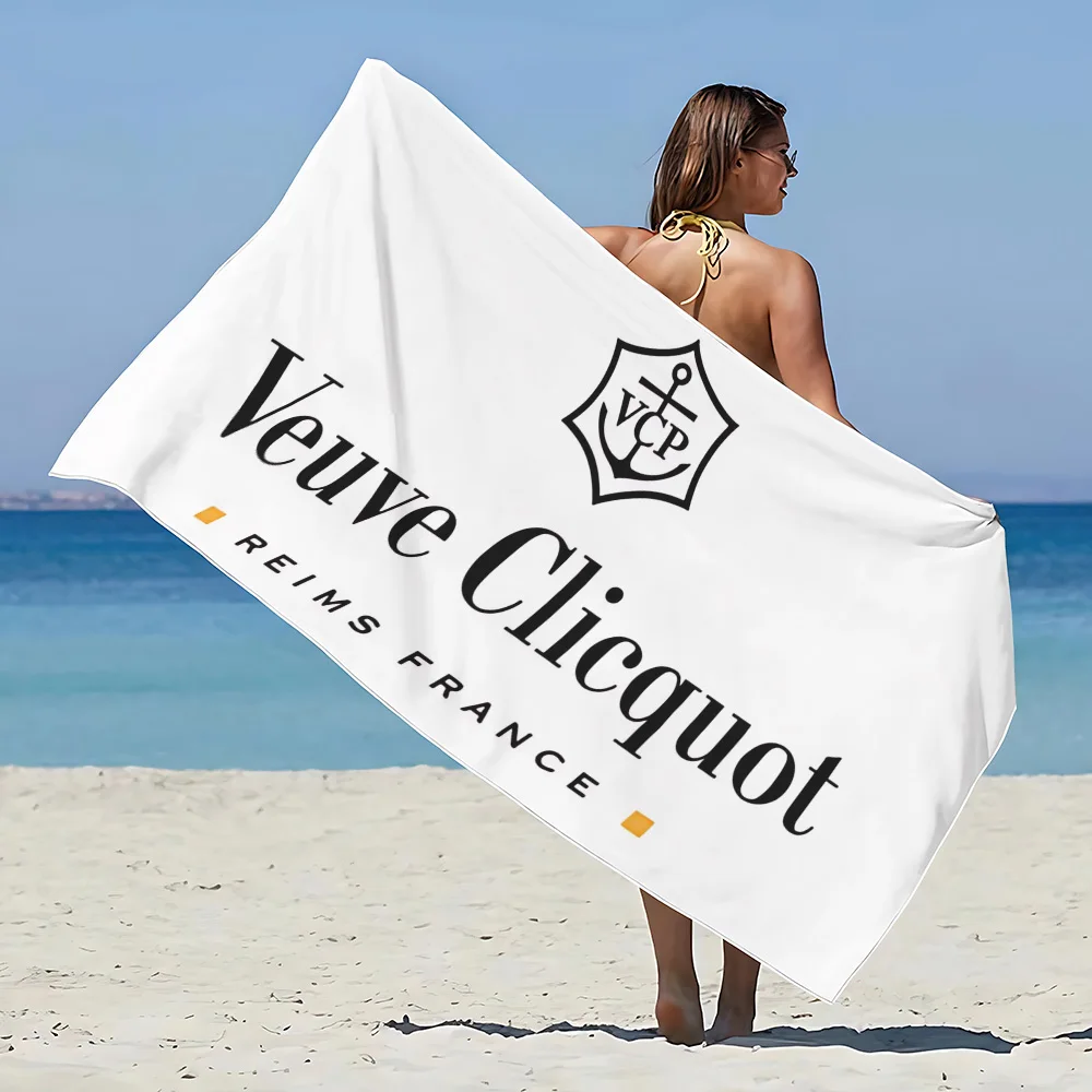 Beach Towel Microfiber Quick Soft Sandproof Pool Towel for V-venezuelaS V-veuve Clicquot Women Travel Shower Camping PonsardinS