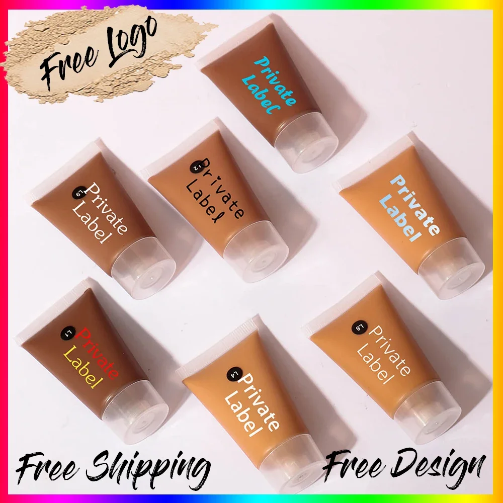 

Oem Squeeze Foundation Velvet Matte 25 Colors Make-up Body Face Foundation Private Label Custom Face Foundation