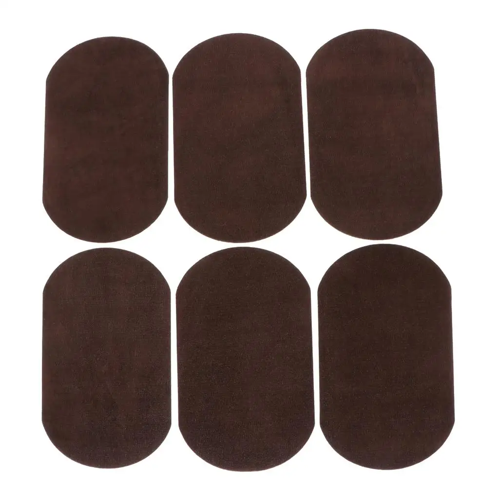 2-6pack 6pcs velvet Oval Elbow Knee Patches Repair Applique sewing