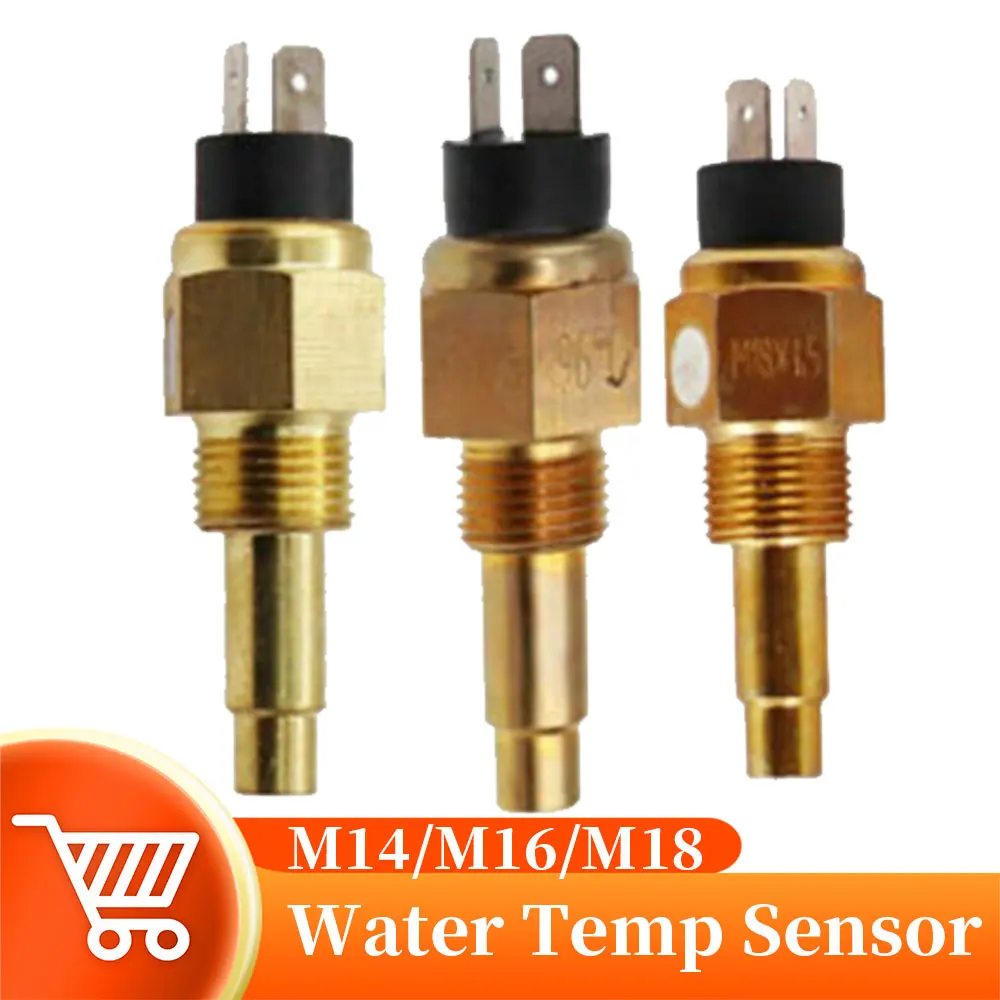 Universal Water Temperature Sensor M14/M16/MI8 Thread Fit For Water Temperature Gauge Meter Car Boat Marine