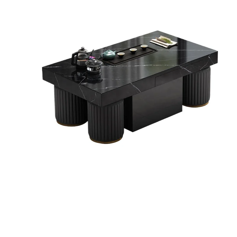Marble sintered stone Kung Fu coffee table, minimalist modern , fully automatic office small apartment integrated table