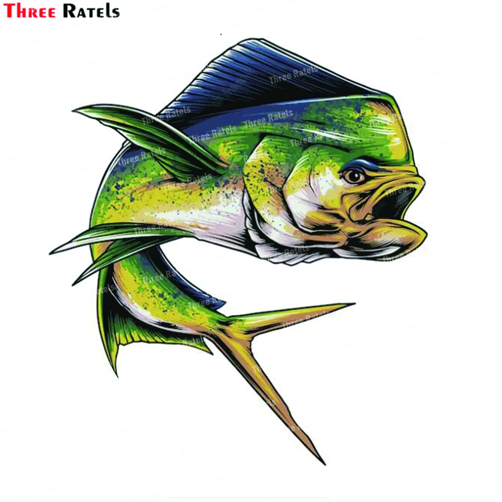 Three Ratels L790 Large Mouth Bass Fish decal Sticker for Wall Skateboard Luggage Car Laptop Decoartion Accessories