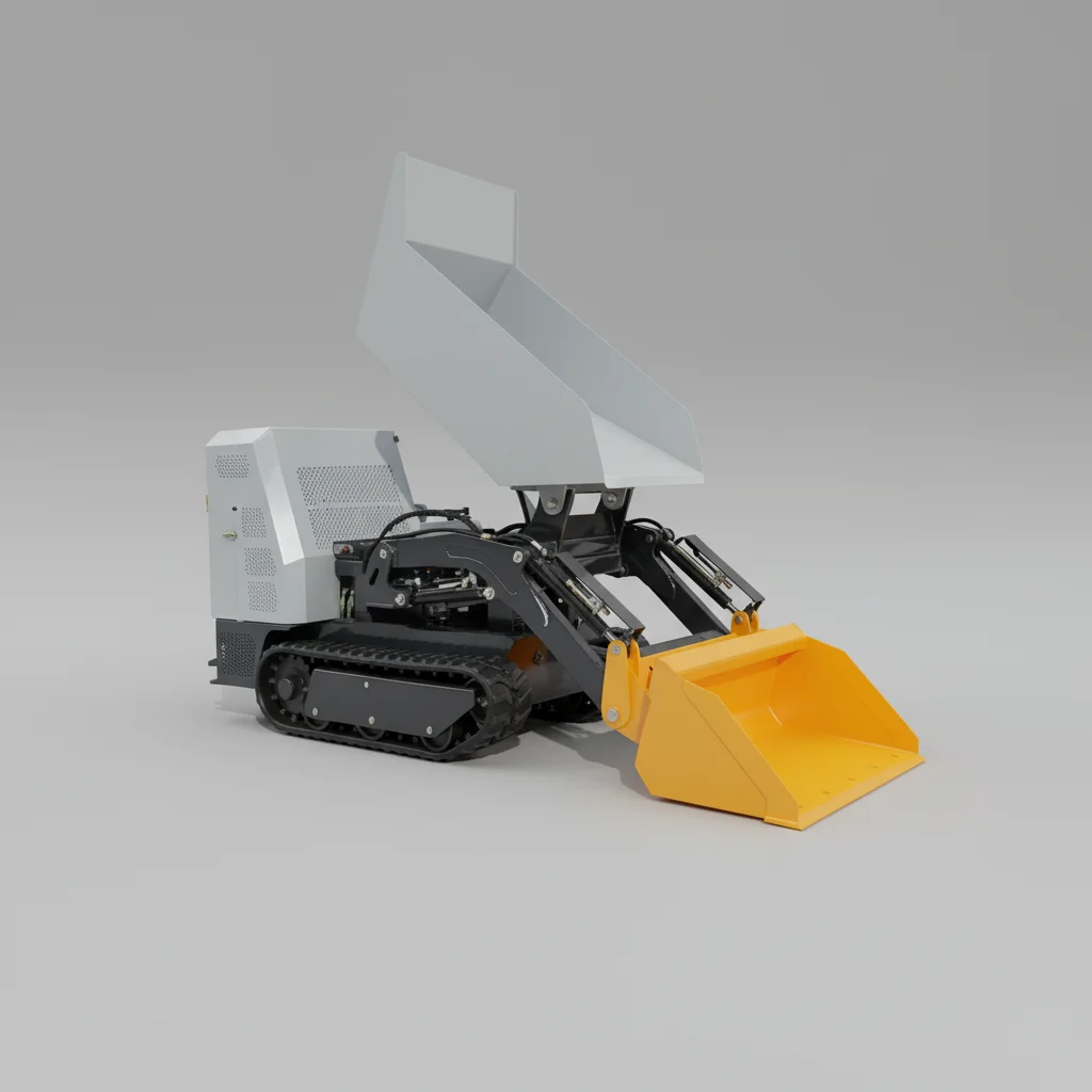 Mini Crawler Dumper 1000kgs High Performance Tracked Carrier Agricultural Mine Equipment for Tough Terrain