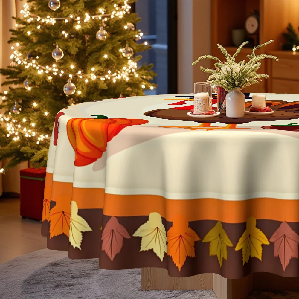 A tablecloth specially designed for Christmas and Thanksgiving decorations. It is perfect for the kitchen.zyc