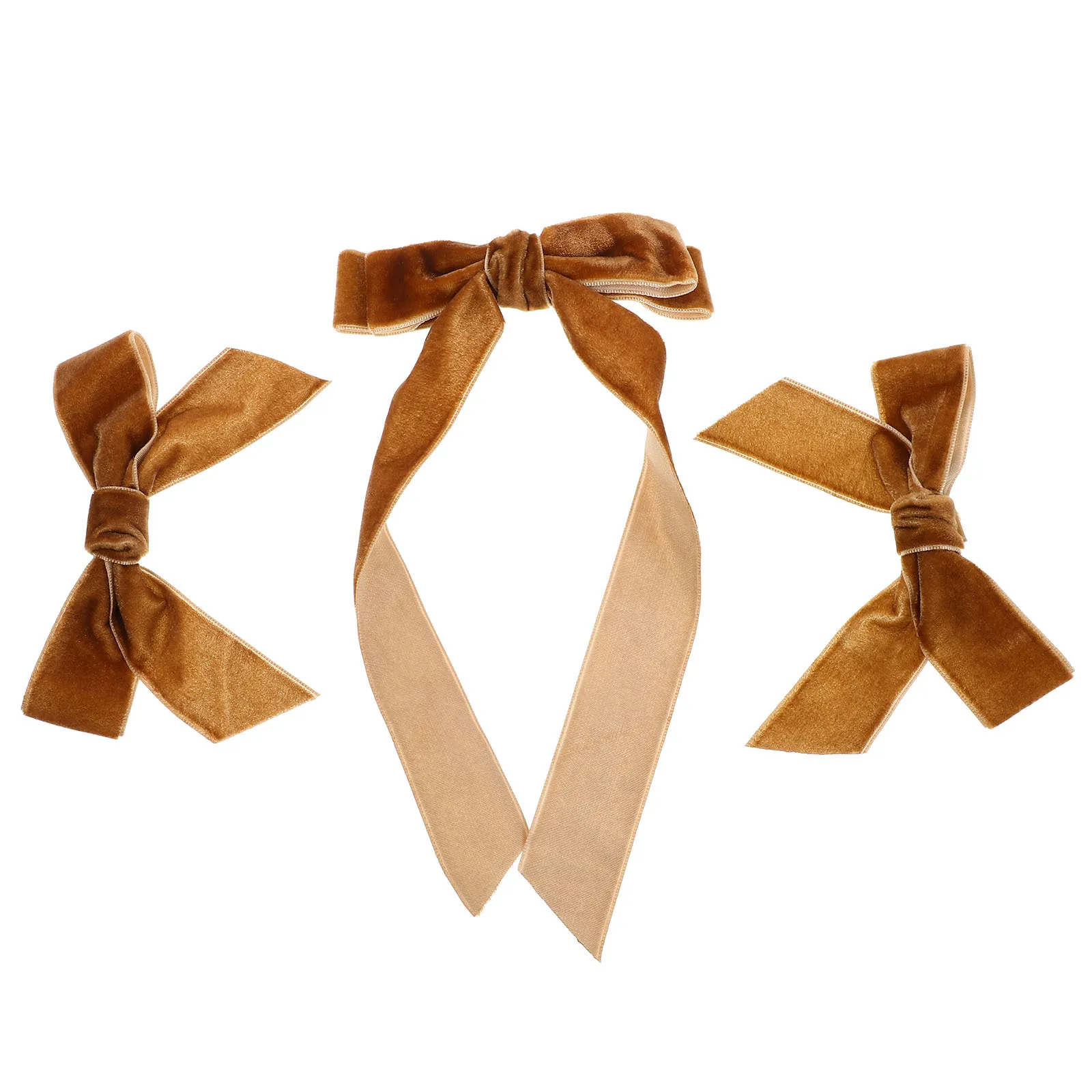 

3Pcs Bow Hair Clips Fashion Versatility Multiple Color Options Easy to Use Elegant Hair Accessories for Parties Wedding Holiday