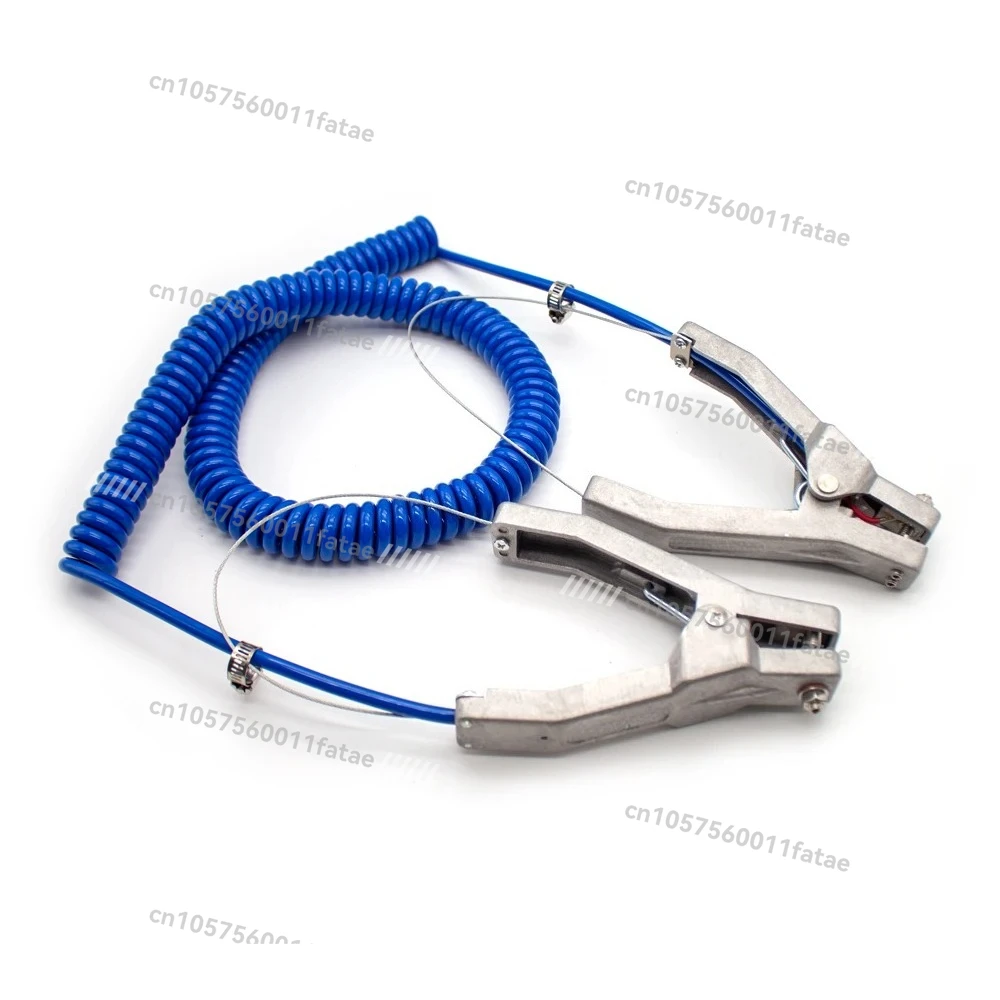 Aluminium Alloy Clips for Removing Tool,5M Anti Static Grounding Wire Static Grounding Clamp Grounding Assembly