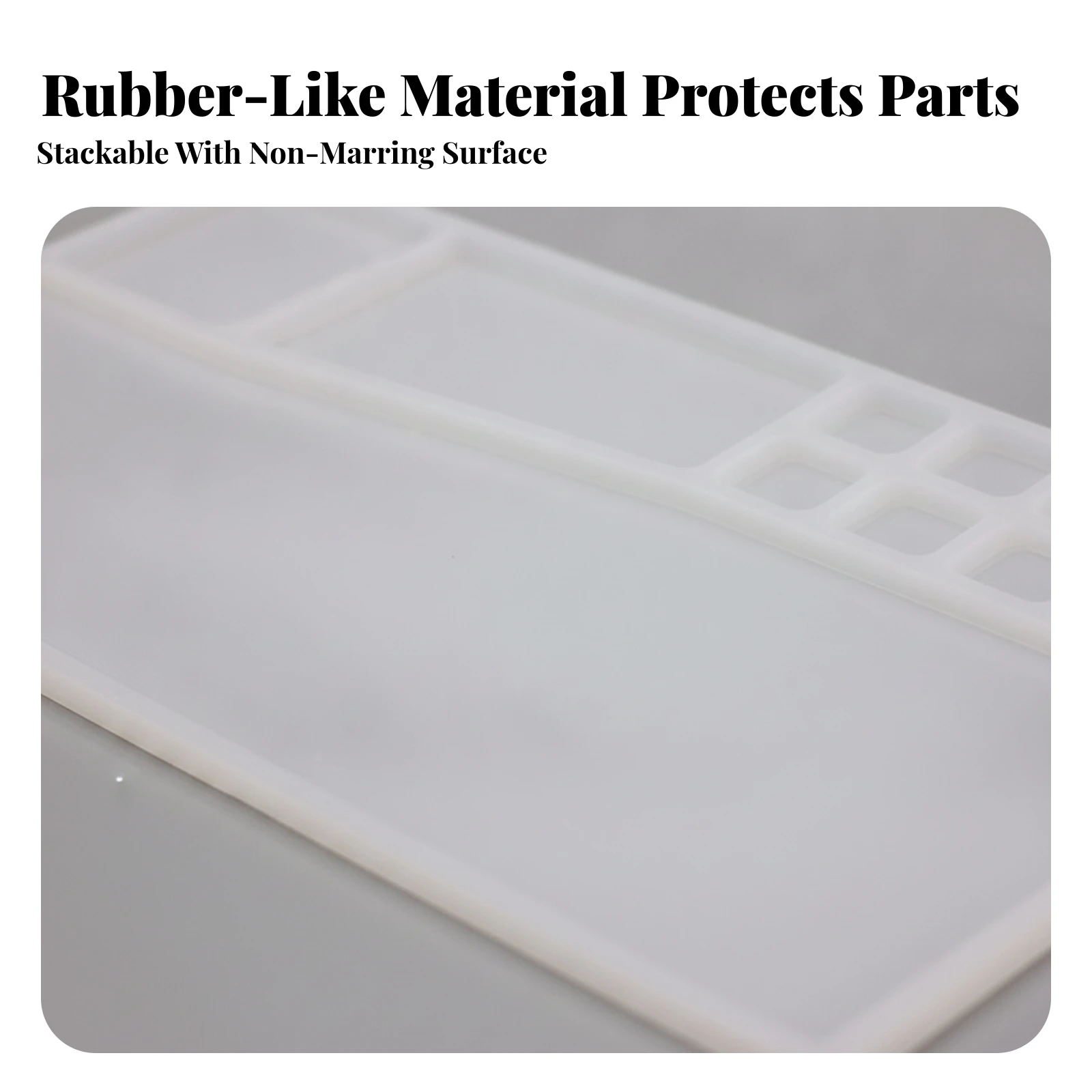 Watch-Parts Organizer Tray Flexible Silicone Repair Tray with Partitions Watch Repair Mat Compact Easy to Clean for Watchmakers