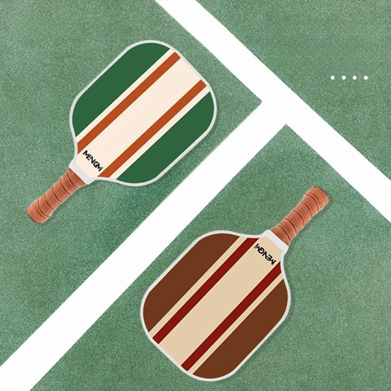 1 Set Pickleball Paddle Retro Wooden Racket for Adults Beginner Professional Outdoor Sports Game Training Supplies