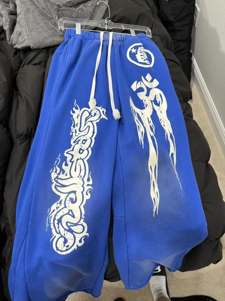25-26 Spring/Autumn American Sweatpants Y2K Pants Men Gothic Hip Hop Letter  Design Baggy Elastic Waist Jogging Casual Pants