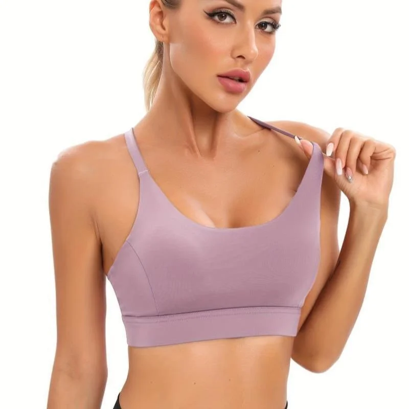 

Женский спортивный бюстгальтер с высоким ба, дышащий, удобное нижнее белье большого размера, спортивный бюстгальтер, поддерживающий Fene Sli