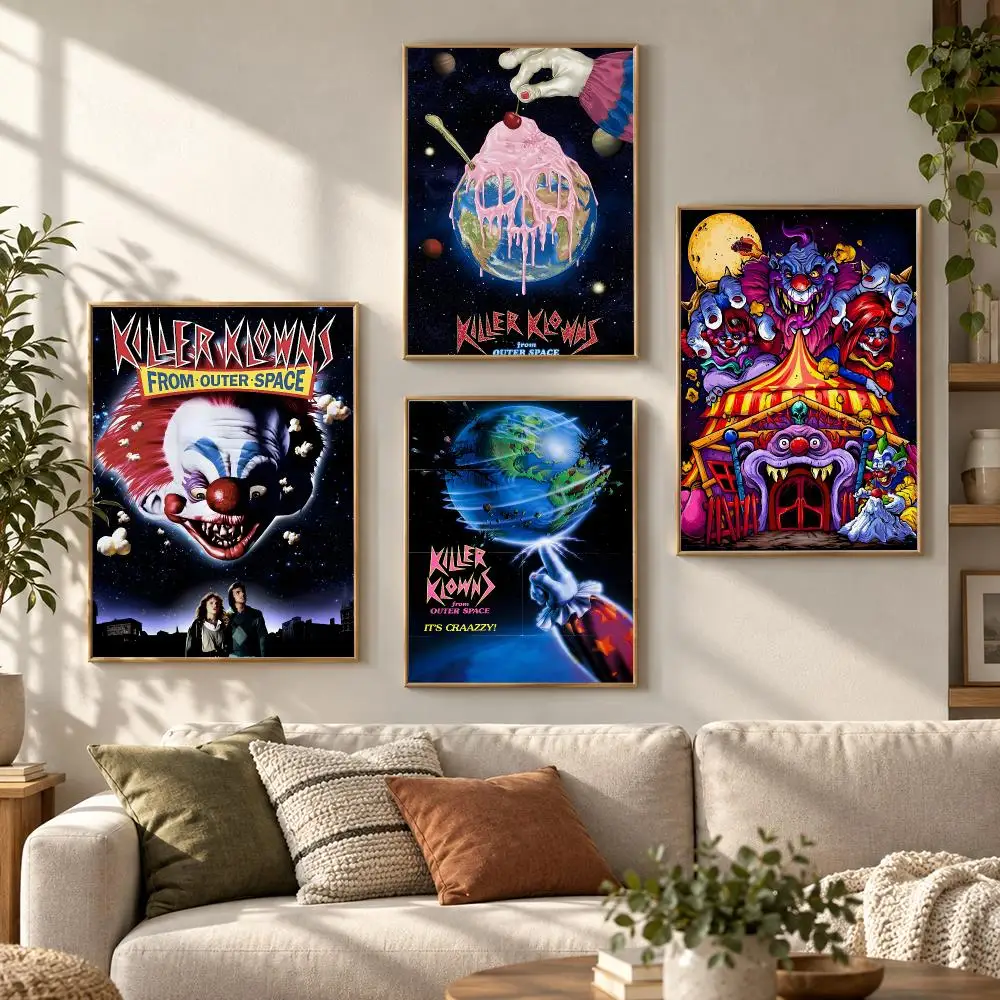 K-Killer Klowns From Outer Space Poster HD Waterproof Aesthetic Wall For Home Decor Trendy Durable Easy To Apply Art