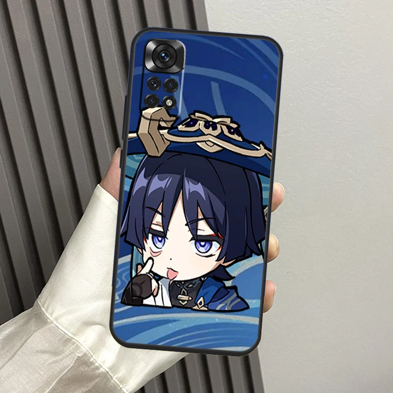 Genshin Impact Wanderer Phone Case For Xiaomi Redmi Note 12 11 8 9 10 Pro 10S 11S 8T Redmi 10C 10A 10 12C 9C Funda