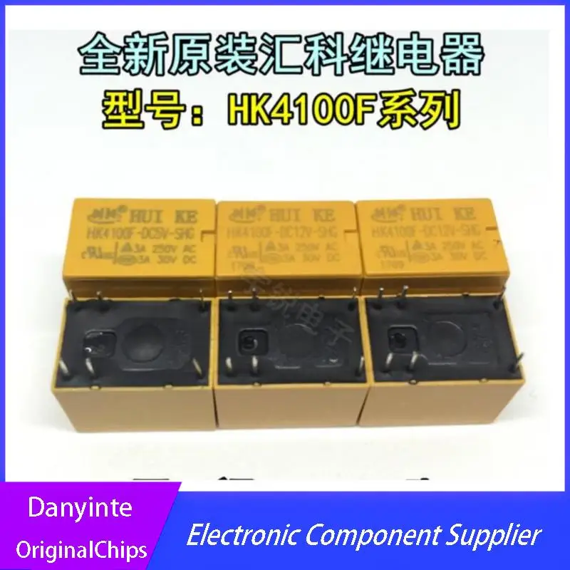 

NEW 20PCS/LOT HK4100F-DC12V-SHG HK4100F 3A Low Signal Relay 6P