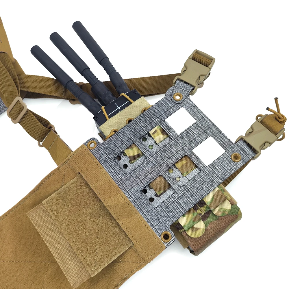 FERRO 스타일 WideV2 낮은 가시성 전술 가슴 걸이 미니 H백 대역폭 버전