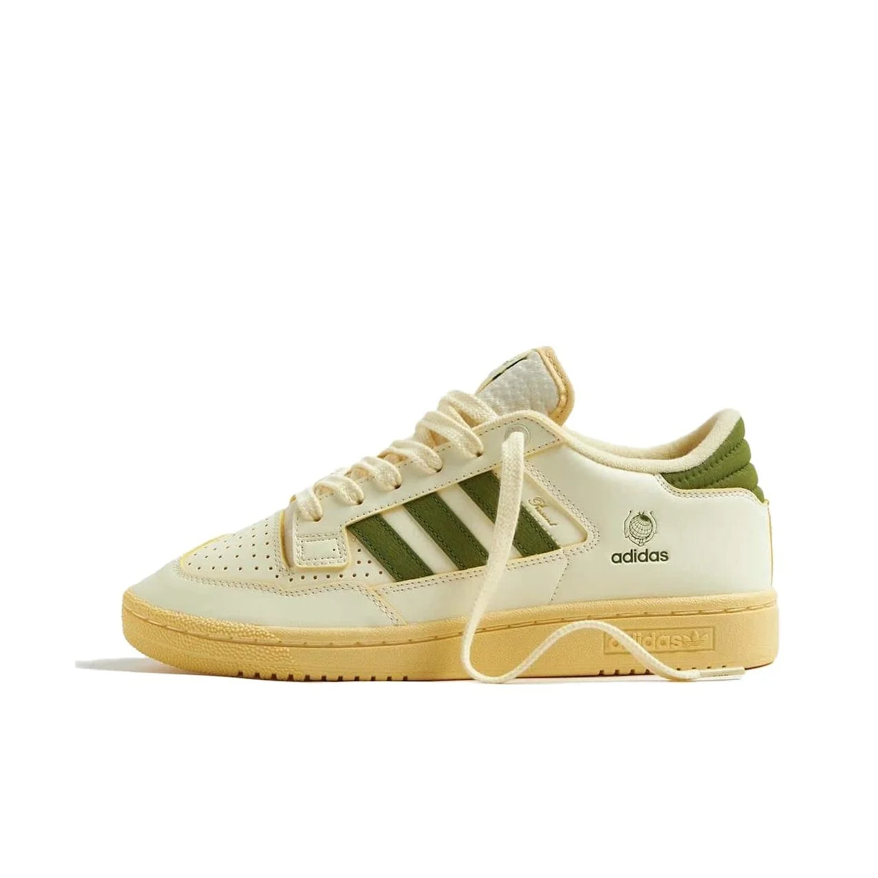 Adidas Originals Skateboard Shoes Men's Low Top Beige Green ID2907