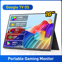 16 inch Portable Monitor for Laptop Game or TV Screen Projection USB-C HDMI Travel External Gaming screen with HDR10 144Hz 2.5K
