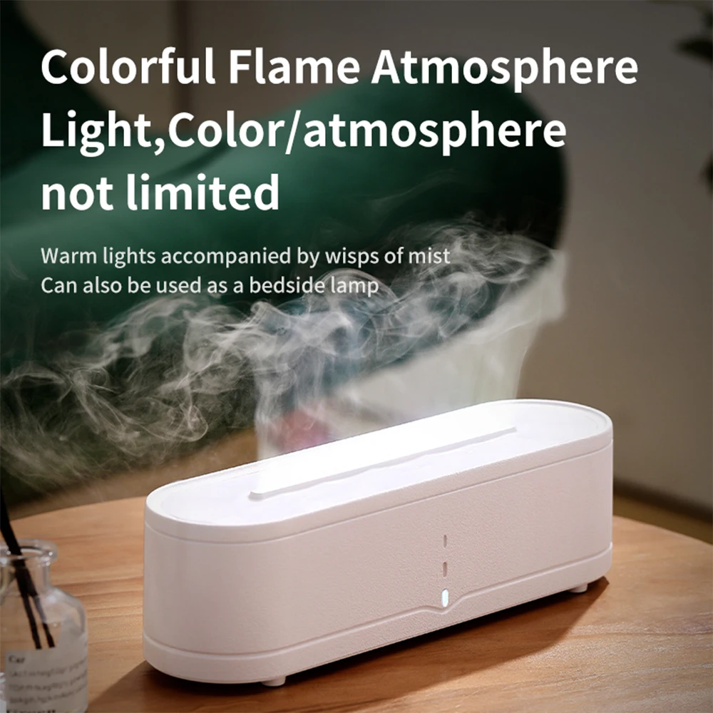 

Flame Aroma Diffuse Realistic Flame Effect Household Aromatherapy Machine Humidification Remote Control Timing Fragrance Machine